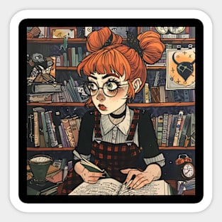 Dark Academia Aesthetic Sticker